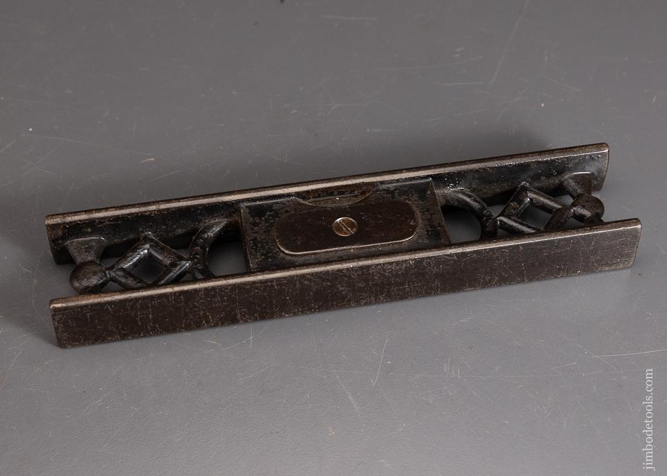 Rare and Fine 8 1/2 inch FITCHBURG Ornate Cast Iron Level - 95984