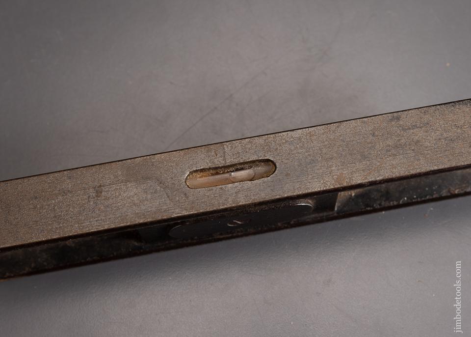 Rare and Fine 8 1/2 inch FITCHBURG Ornate Cast Iron Level - 95984