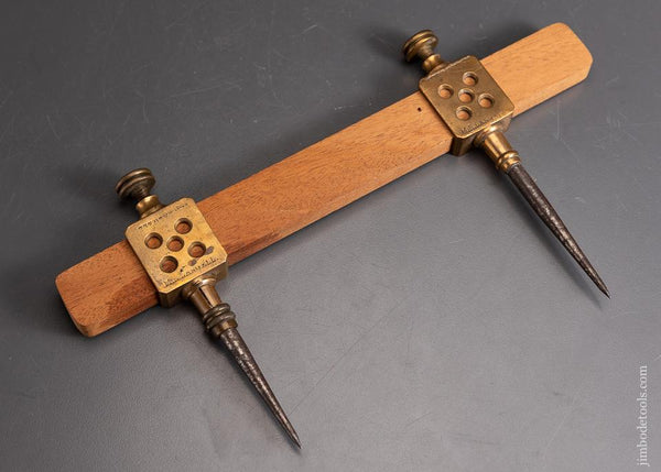 Rare MILLERS PATENT Nov. 11, 1873 Brass Trammel Points - 95993