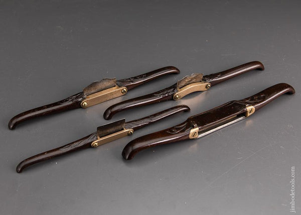 Legendary Set of Four carved Rosewood Shaves - EXCALIBUR 95
