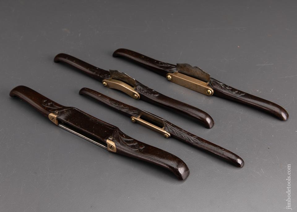 Legendary Set of Four carved Rosewood Shaves - EXCALIBUR 95