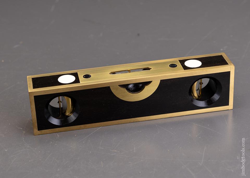 Magnificent 6 inch STRATTON BROS. Level in Ebony by BARRY WEAVER - 96005