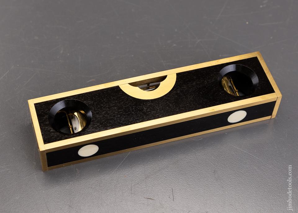 Magnificent 6 inch STRATTON BROS. Level in Ebony by BARRY WEAVER - 96005