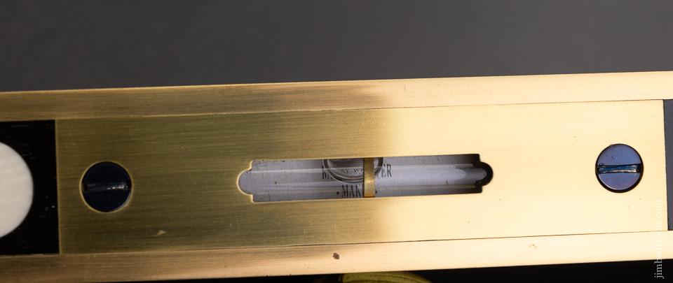 Magnificent 6 inch STRATTON BROS. Level in Ebony by BARRY WEAVER - 96005