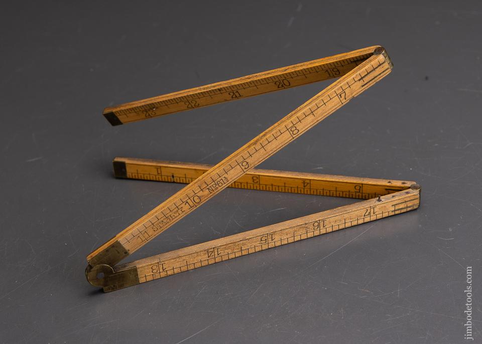Rare STANLEY No. 61 1/2 Boxwood Folding Rule - 96029