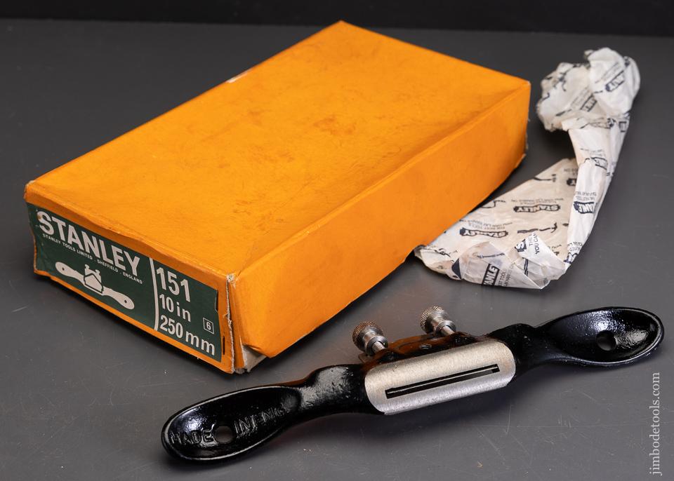 STANLEY No. 151 Round Bottom Spoke Shave Mint in Box - 96032