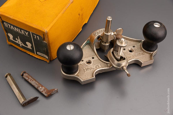 100% Complete STANLEY No. 71 Router Plane Near Mint in Box - 96033