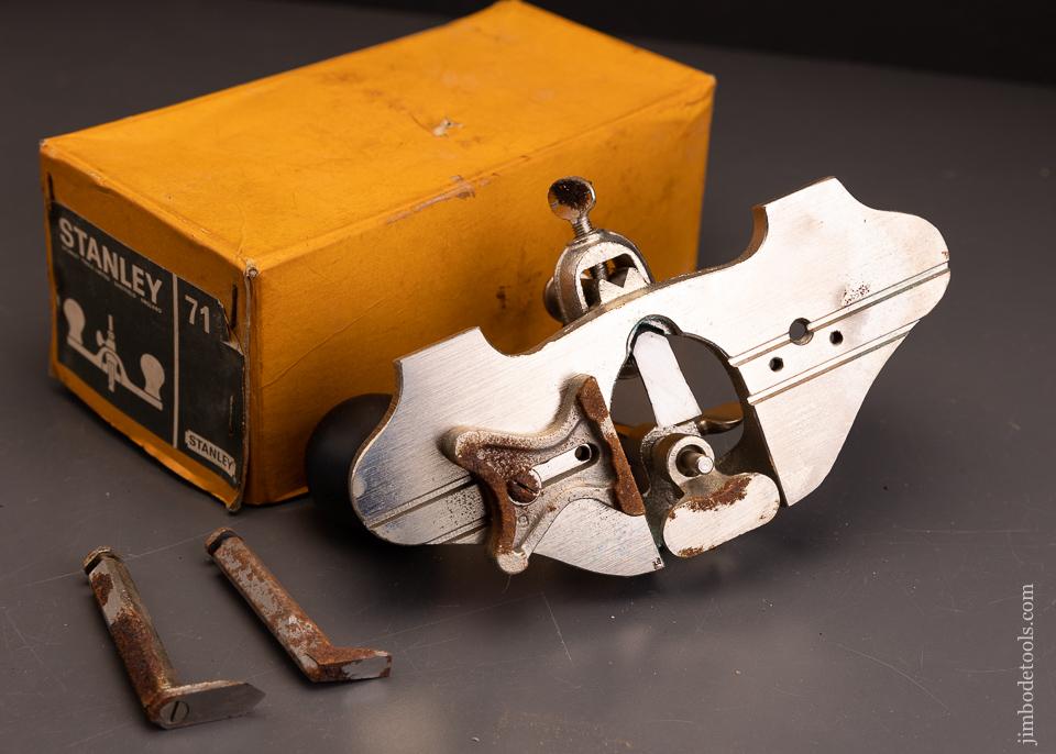 STANLEY No. 71 Router Plane Near Mint in Box - 96033