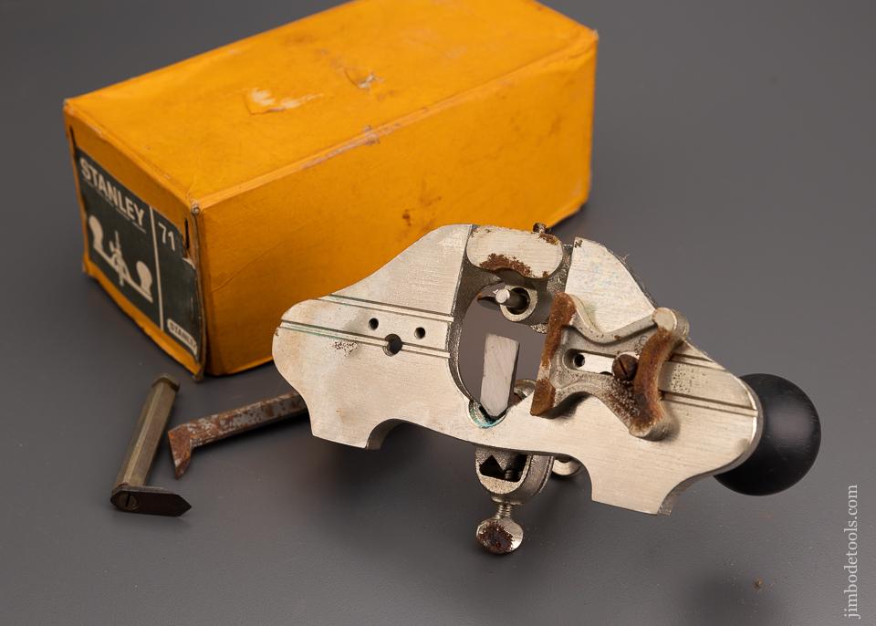 100% Complete STANLEY No. 71 Router Plane Near Mint in Box - 96033