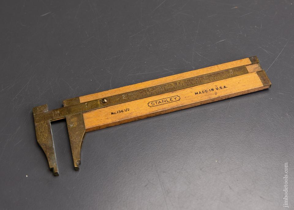 Fine STANLEY No. 136 1/2 6 inch Boxwood Caliper Rule - 96035