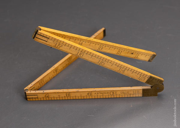 Fine STANLEY No. 61 Boxwood Folding Rule - 96044