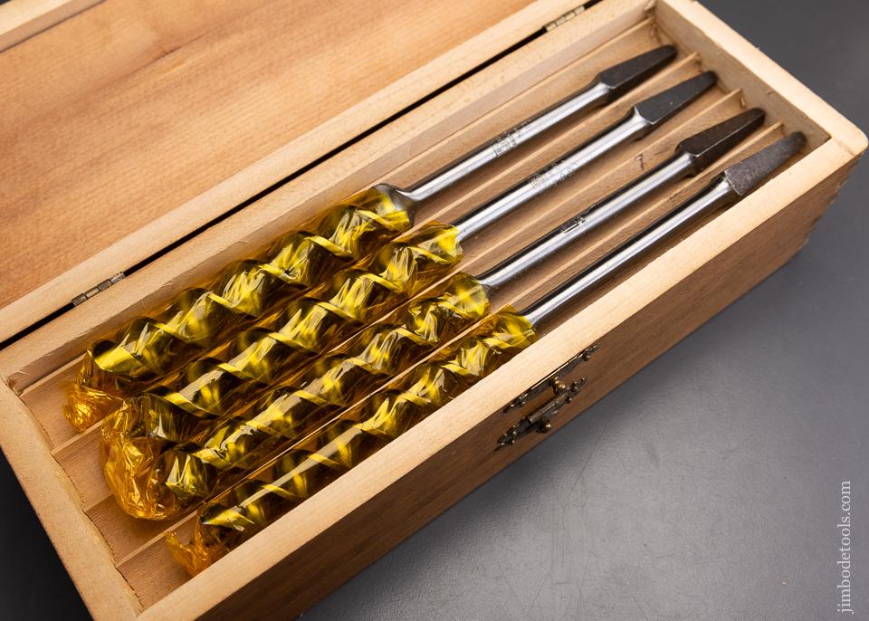 Mint in Wrapper Unused Complete Set of 13 RUSSELL JENNINGS Auger Bits in Original Three Tiered Box - 96051