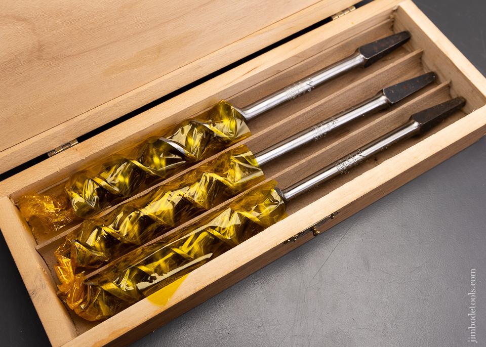 Mint in Wrapper Unused Complete Set of 13 RUSSELL JENNINGS Auger Bits in Original Three Tiered Box - 96051