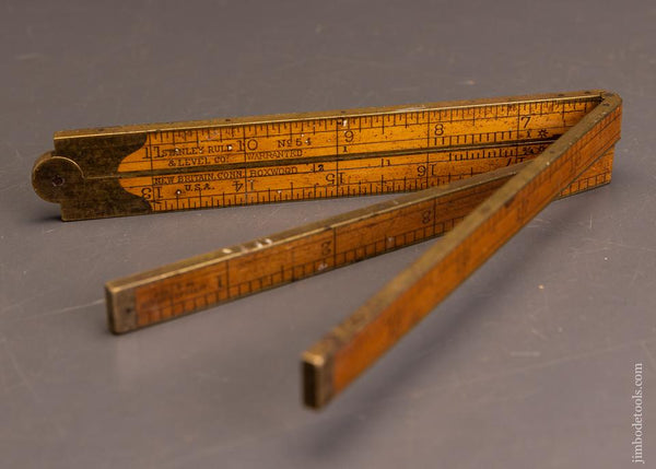 Rare STANLEY NO. 54 “SPECIAL” Full Bound Boxwood Rule - 96055