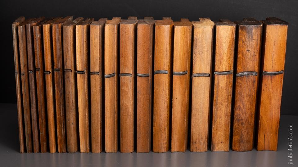 Complete Working Set of 18 Hollows & Rounds Molding Planes EVENS-  96059