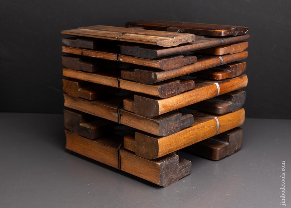 Complete Working Set of 18 Hollows & Rounds Molding Planes - 96067