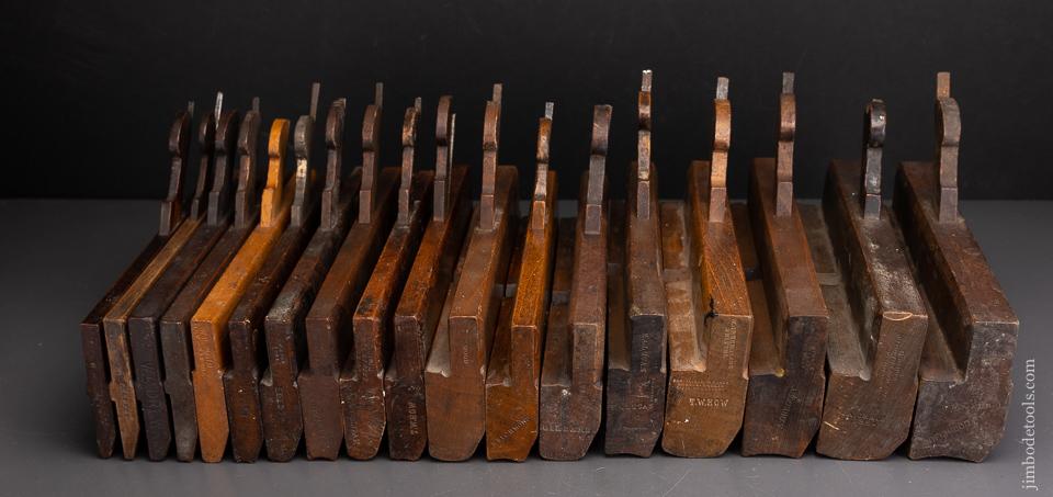 Complete Working Set of 18 Hollows & Rounds Molding Planes - 96067
