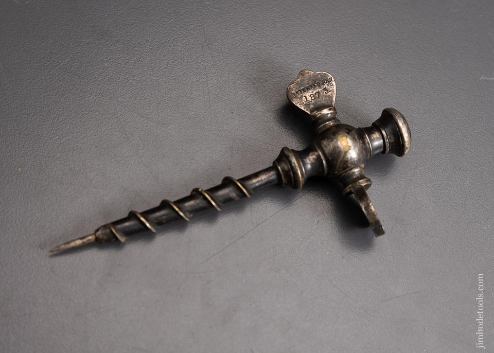 J. SCHLESINGER & CO. 1873 Patent Sterling Silver Wine Dispensing Tool - 96082