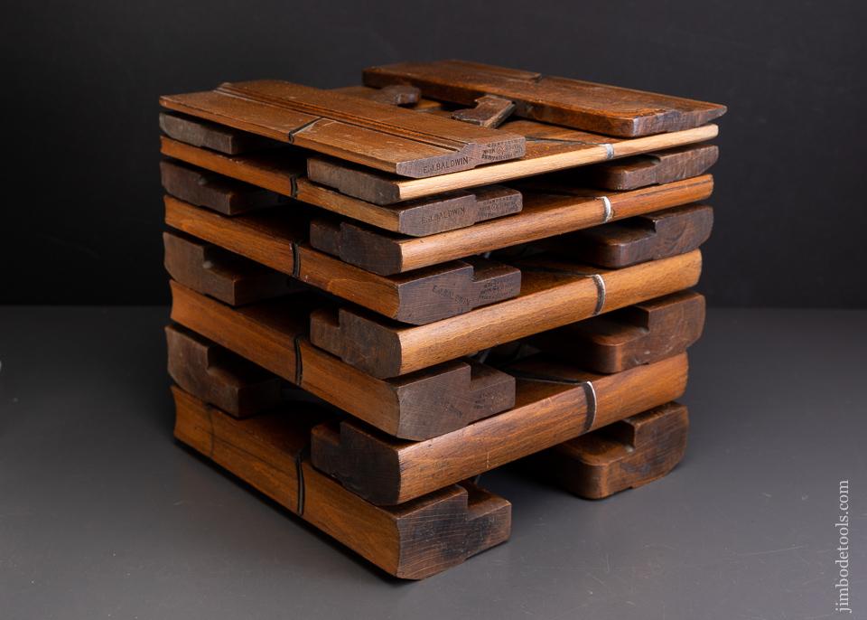 Fine Complete Set of 28 Hollow & Round Planes by PRESTON Cabinet Pitch - 96107