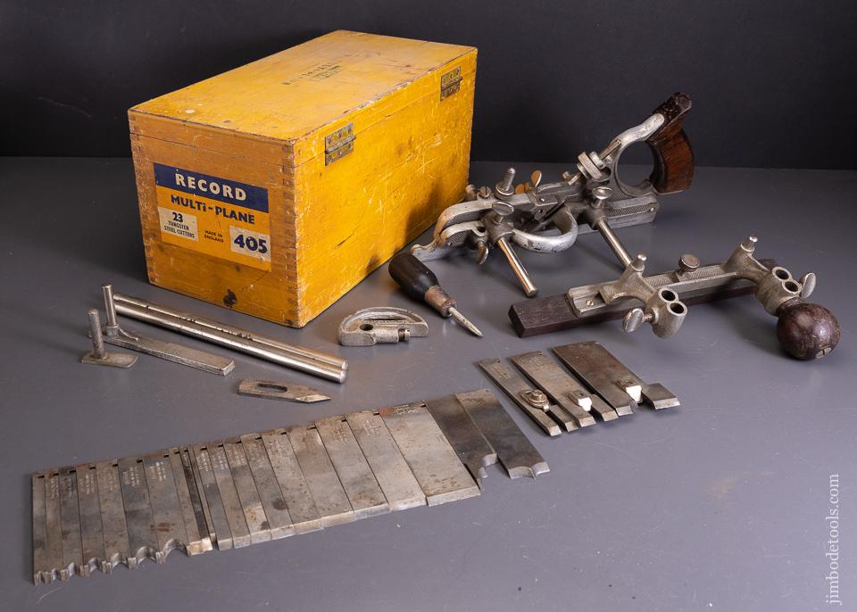 RECORD No. 405 Combination Plow Plane 100% Complete in Original Box - 96124