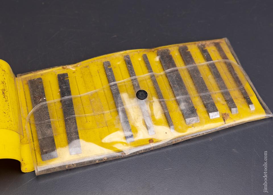 Set of 9 STANLEY  Plow Plane Irons - 96136