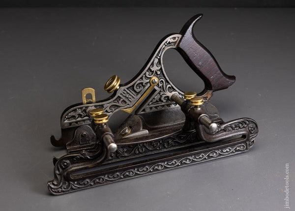 Gorgeous STANLEY MILLER’S PATENT ORNATE Plow & Filletster Plane - 96162