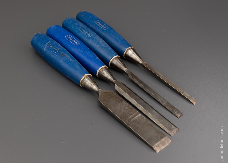 Nice Set of 4 MARPLES Blue Chip Chisels - 96235