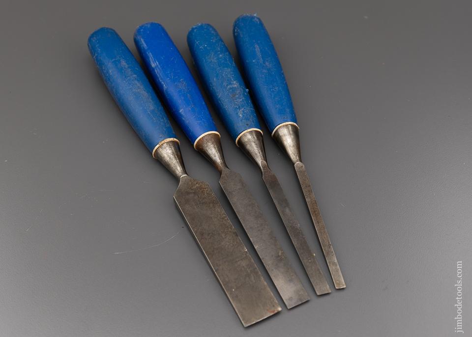 Nice Set of 4 MARPLES Blue Chip Chisels - 96235