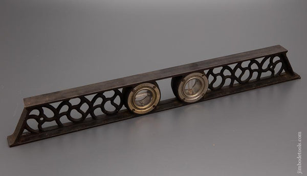 Rare 2 Foot DAVIS & COOK Pretzel Level 1903 Patent - 96242