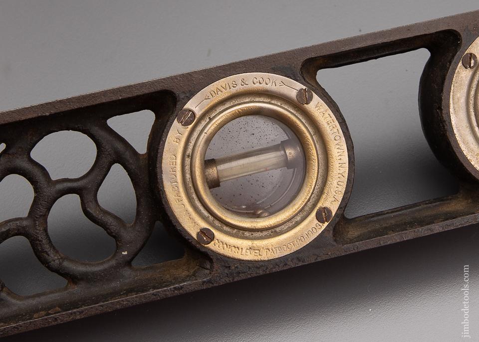 Rare 2 Foot DAVIS & COOK Pretzel Level 1903 Patent - 96242