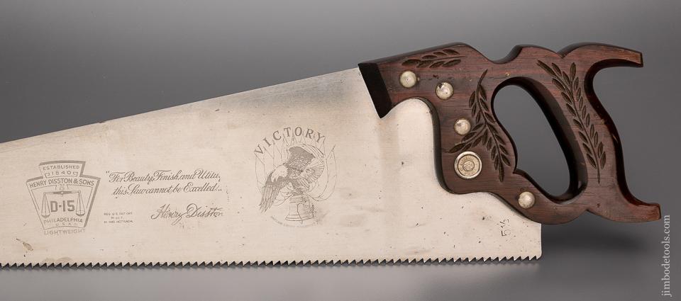 Mint Unused DISSTON D-15 VICTORY Rosewood Hand Saw - 96256