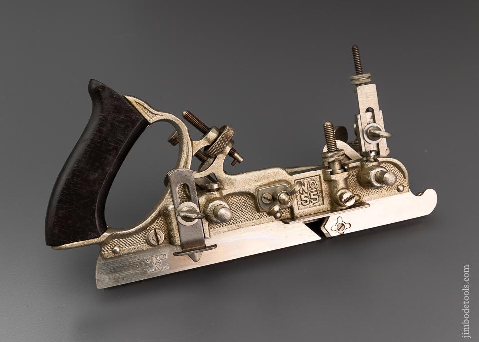 STANLEY No. 55 Combination Plane 100% Complete in its Original Tin Box - 96260