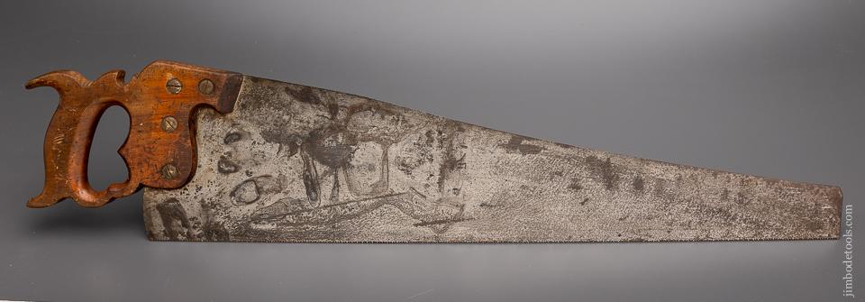 Scarce DISSTON No. 112 London Spring Hand Saw - 96269