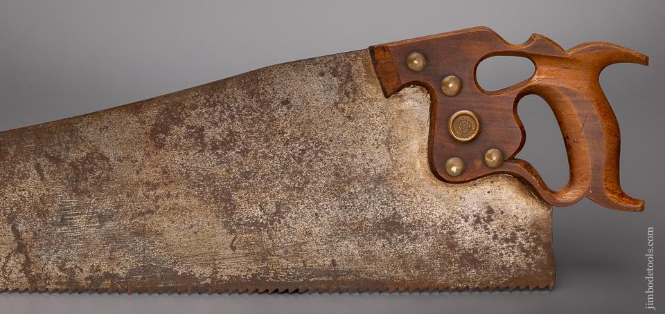 Monster 28 inch DISSTON No. D-8 Thumb Hole Rip Hand Saw - 96270