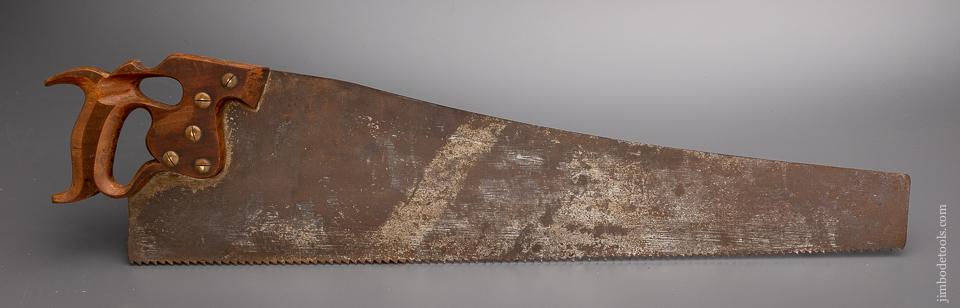 Monster 28 inch DISSTON No. D-8 Thumb Hole Rip Hand Saw - 96270