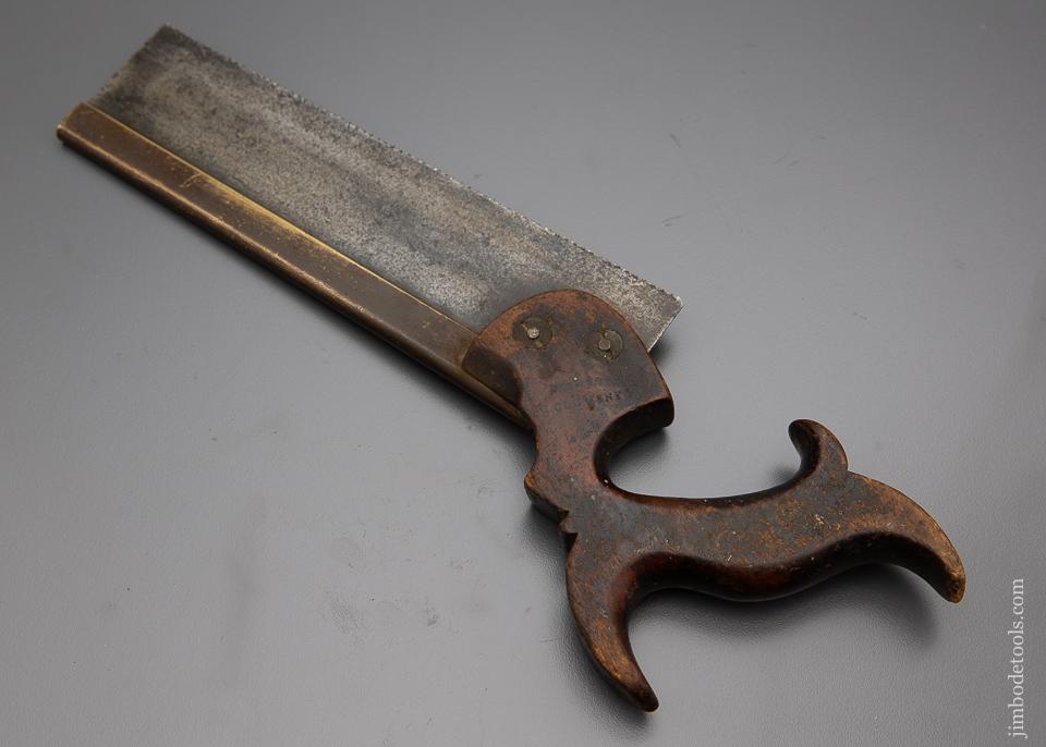 Gorgeous J.V. HILL LATE HOWELL Brass Back Dovetail Saw - 96277