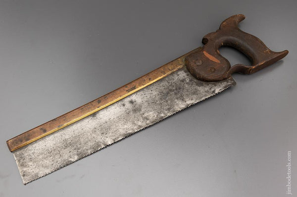 18th Century Brass Back Carcass Saw by BARBER & GENN ca. 1790 - 96292
