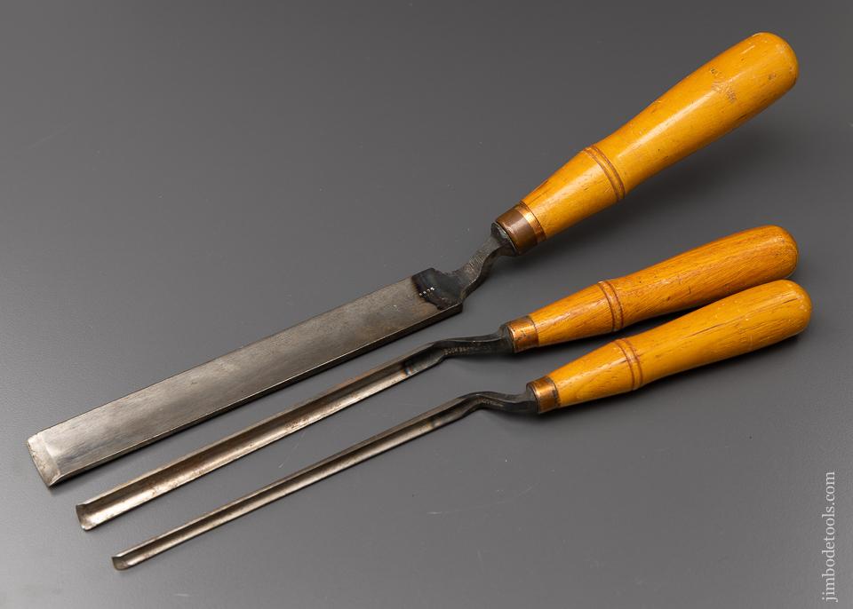 Fine Set of 3 Pattern Maker’s Crank Neck Gouges by BUCK BROS. - 96394 ...