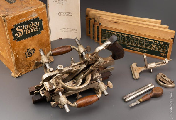 Fine STANLEY No. 55 Combination Plane 100% Complete in its Original Box - 96400