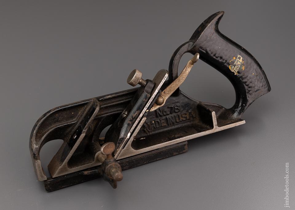 Fine STANLEY No. 78 Rabbet and Filletster Plane - 96406