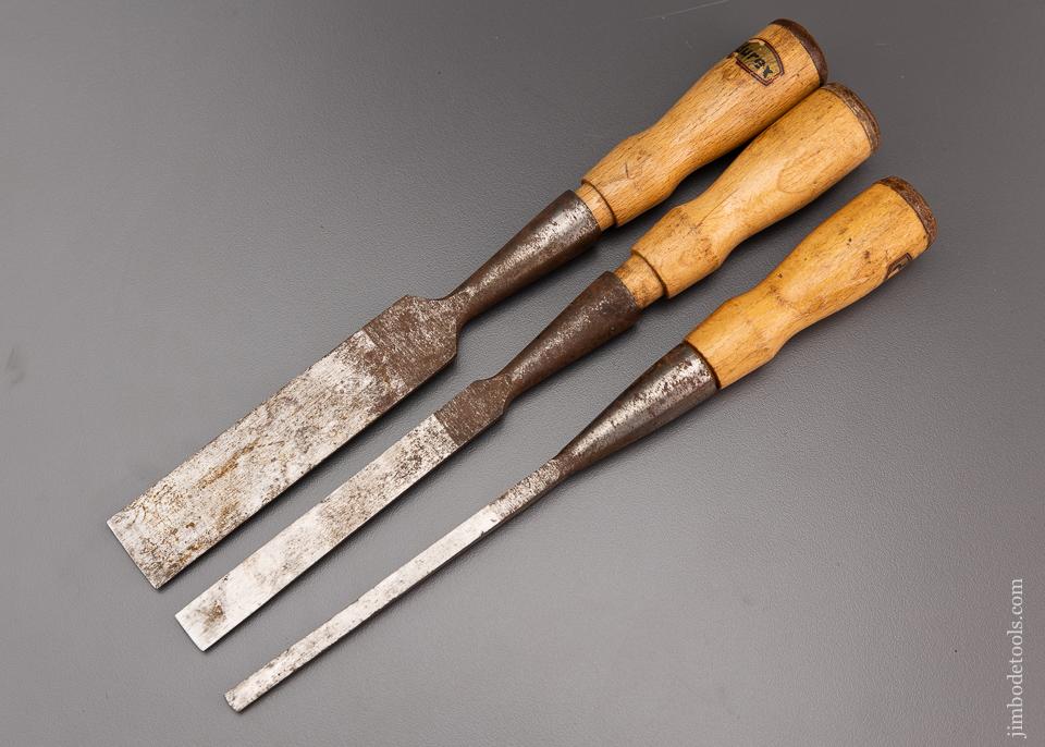 Fine Set of 3 Bench Chisels by DUREX - 96437