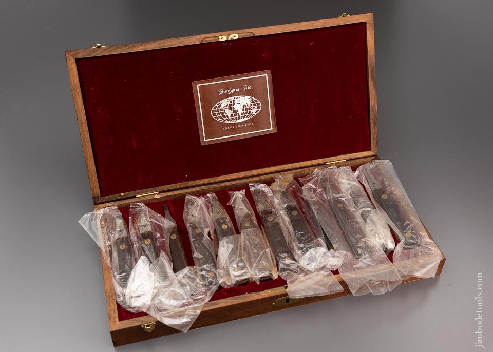 Amazing Set of Twelve Rosewood Handled BINGHAM LTD Gunsmith's Screwdrivers - 96468