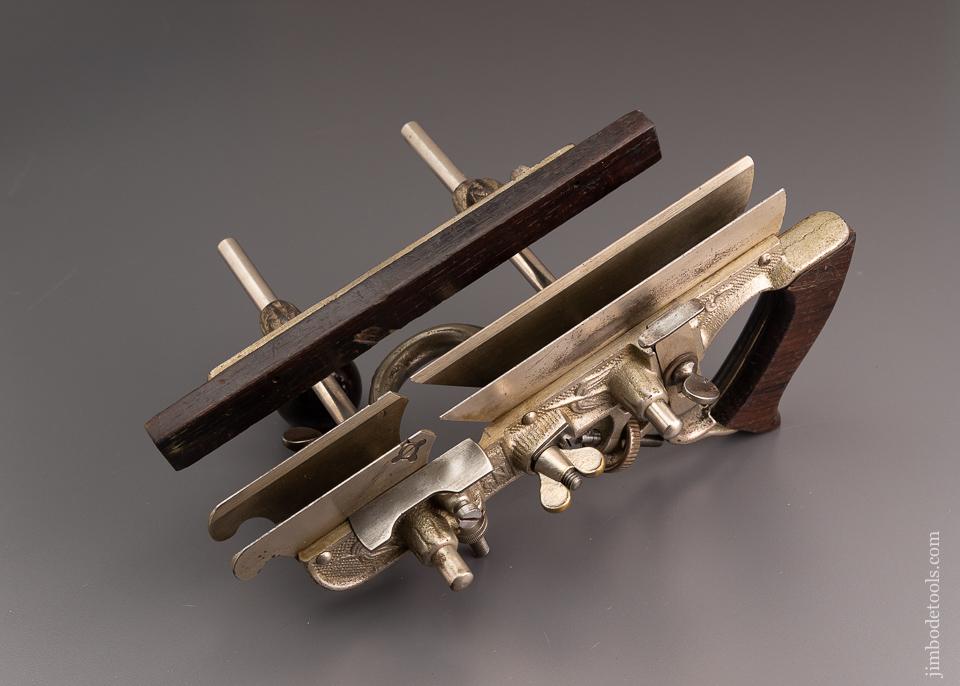 Complete STANLEY No. 45 Combination Plow Plane in Original Chestnut Box - 96529