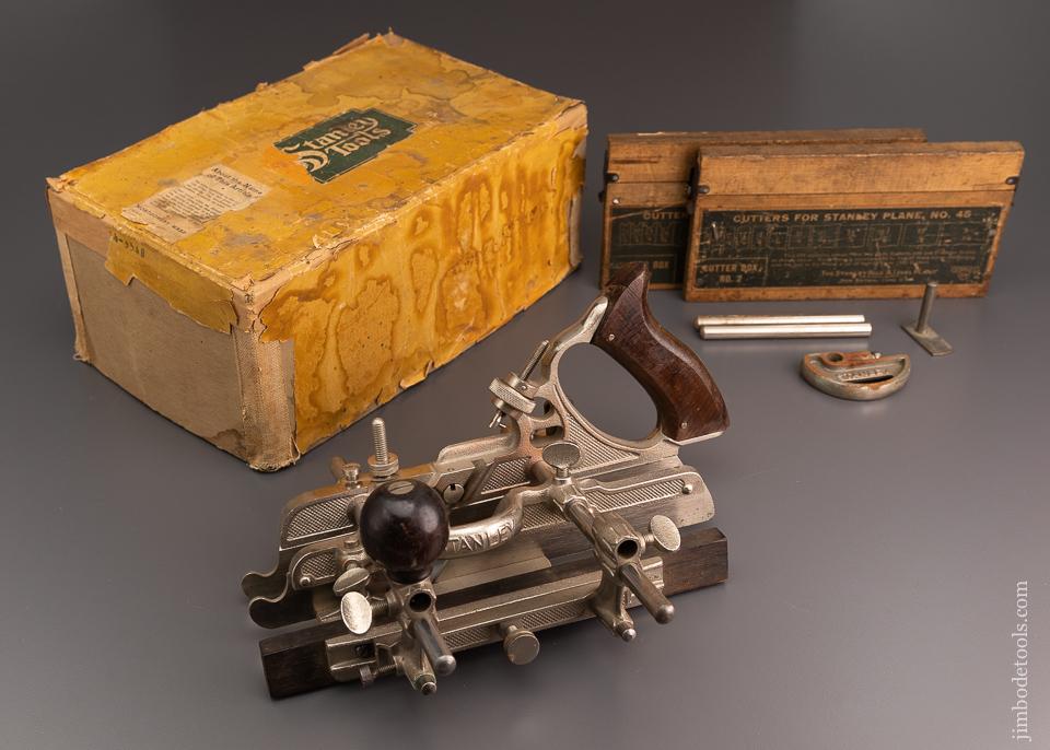 STANLEY No. 45 Combination Plane 100% COMPLETE in Original Box - 96532