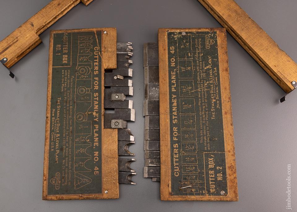 STANLEY No. 45 Combination Plane 100% COMPLETE in Original Box - 96532