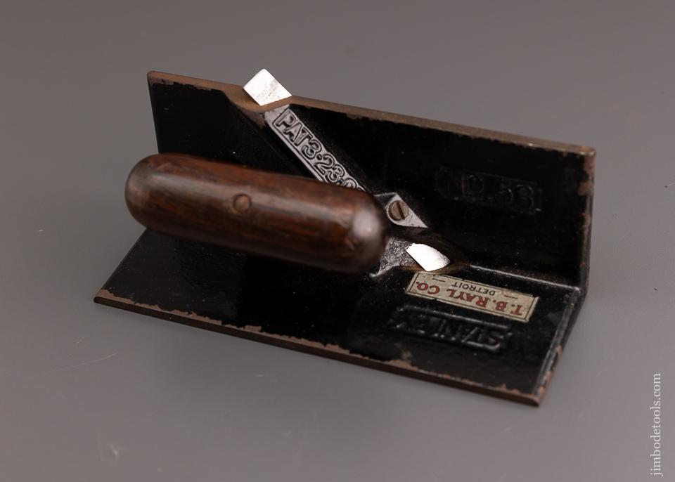 Rare & Fine STANLEY No. 56 Core Box Plane with Original Hardware Store Decal - 96553