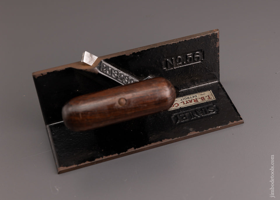 Rare & Fine STANLEY No. 56 Core Box Plane with Original Hardware Store Decal - 96553 - AS OF JAN 26