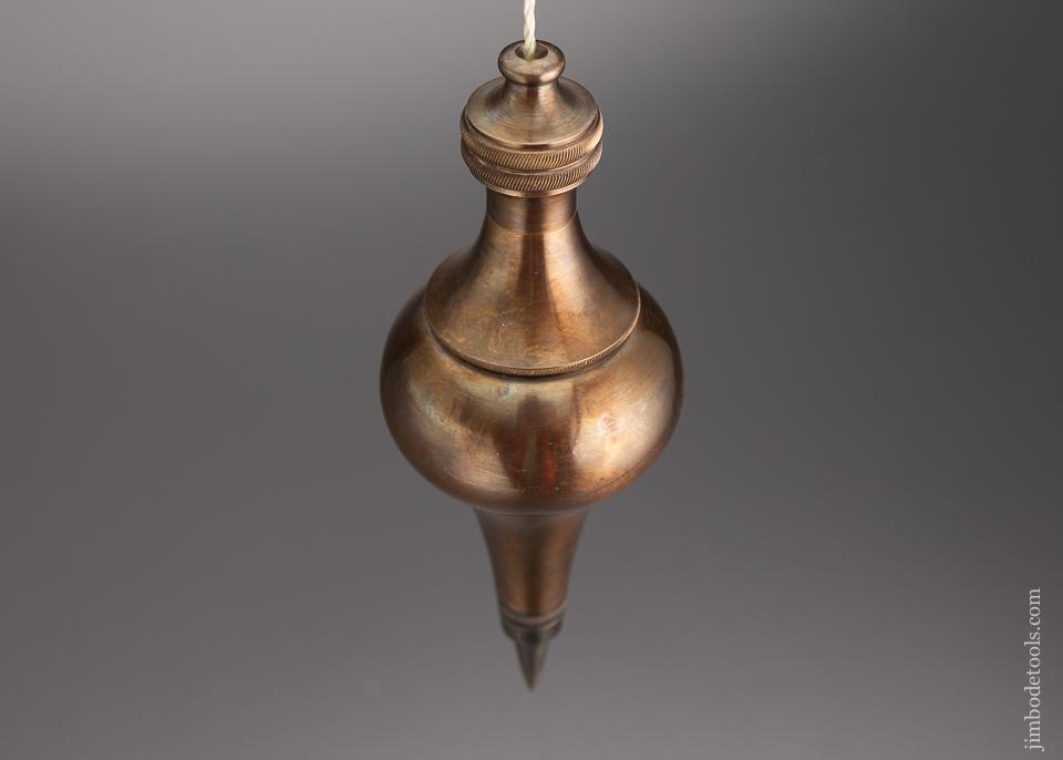Remarkable 7 1/4” Brass & Steel Plumb Bob - 96578