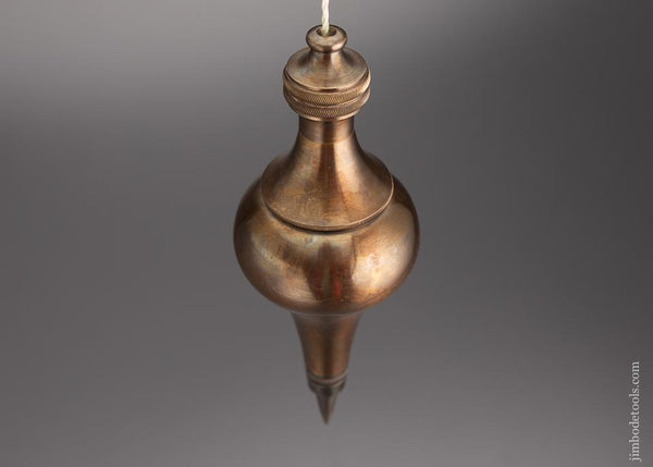 Remarkable 7 1/4” Brass & Steel Plumb Bob - 96578