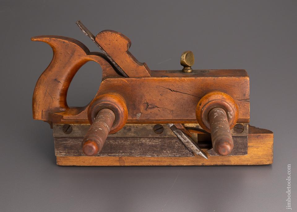 Fine Solid Boxwood Handled Screw Arm Plow Plane - 96607